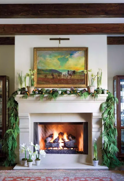 48 Fall Mantel Decorating Ideas For Seasonal Style 17 Gather Natural Woodland Elements