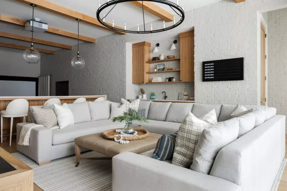 38 Stunning Sofa Ideas That'll Transform Your Living Room Style 24 Geometric Sectional Layout