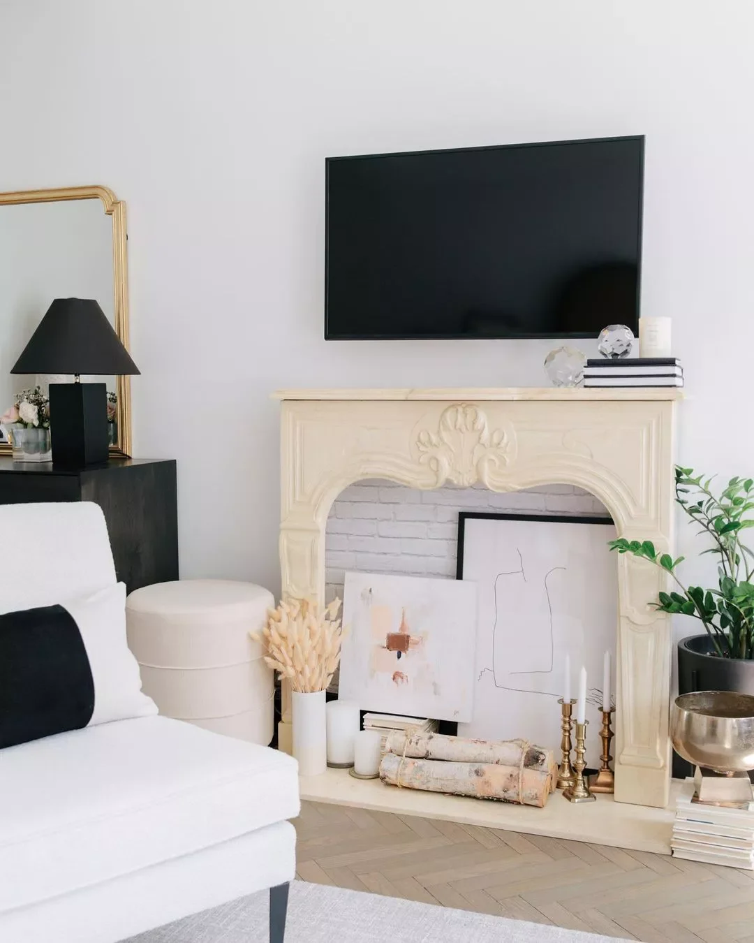 25 Creative Faux Fireplace Ideas to Transform Any Room 4 Get Artsy