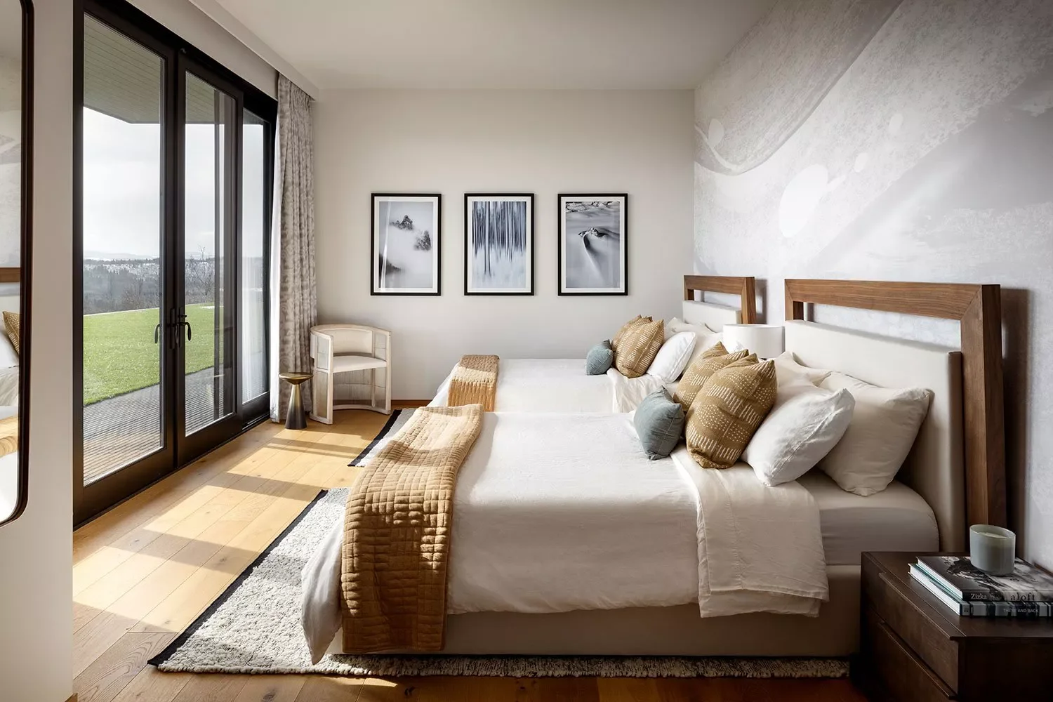 32 Stunning Gray and White Bedroom Ideas for a Classic Look That Never Goes Out of Style 18 Get Creative With Temporary Wall Decals