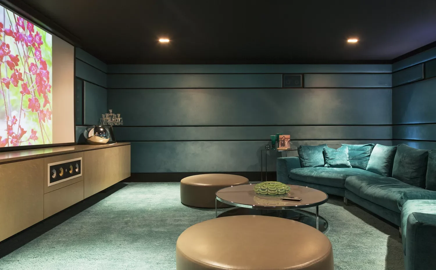 23 Stunning Home Theater Design Ideas to Transform Your Space 14 Get Creative With Walls