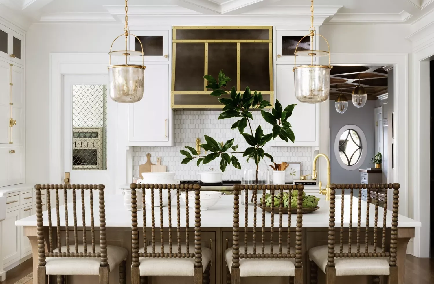 15 Stunning Tray Ceiling Paint Ideas to Transform Your Space 8 Get Crisp in the Kitchen