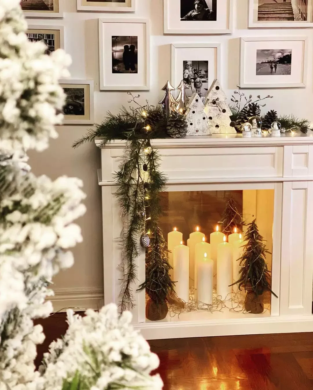 24 Creative Ways to Transform Your Fireplace with Candles 24 Get Festive