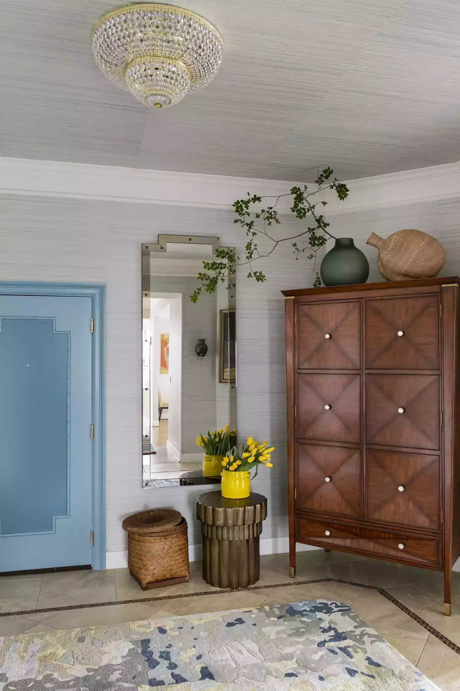 40 Stunning Entryway Lighting Ideas That Will Transform Your Home's First Impression Get Glitzy With Crystals