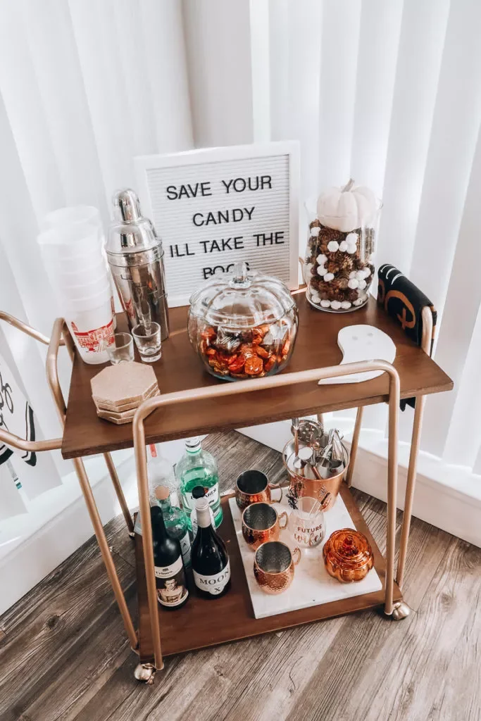 33 Stylish Bar Cart Ideas That'll Transform Your Home Entertainment Game 32 Get Organized