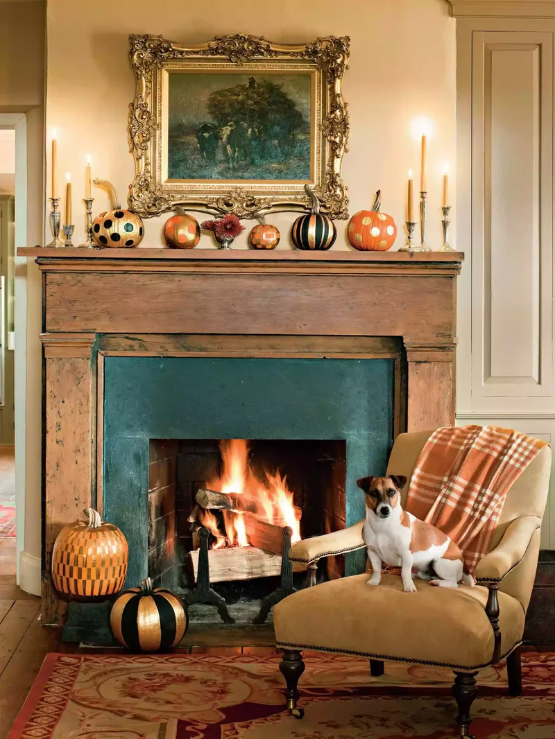 48 Fall Mantel Decorating Ideas For Seasonal Style 15 Get Painting