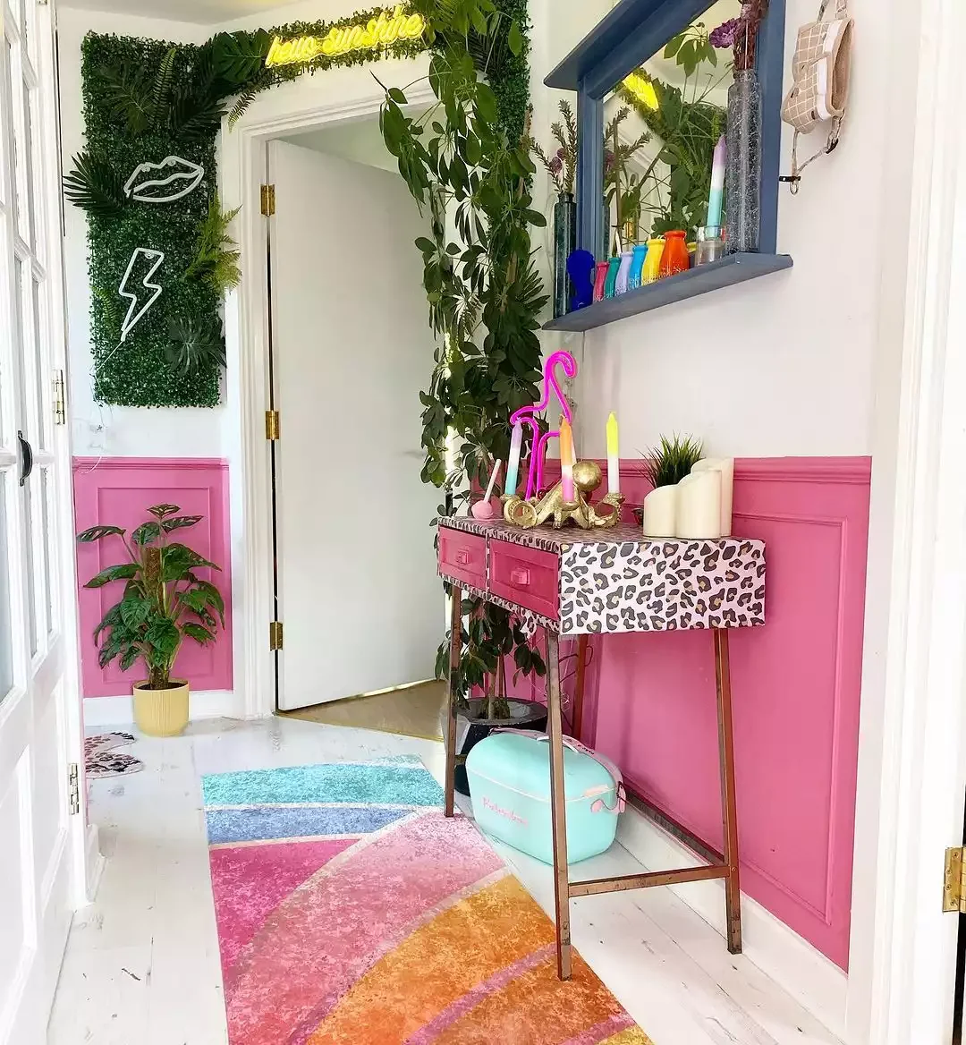 40 Stunning Entryway Lighting Ideas That Will Transform Your Home's First Impression Get Playful With Candlesticks and Neon Signs