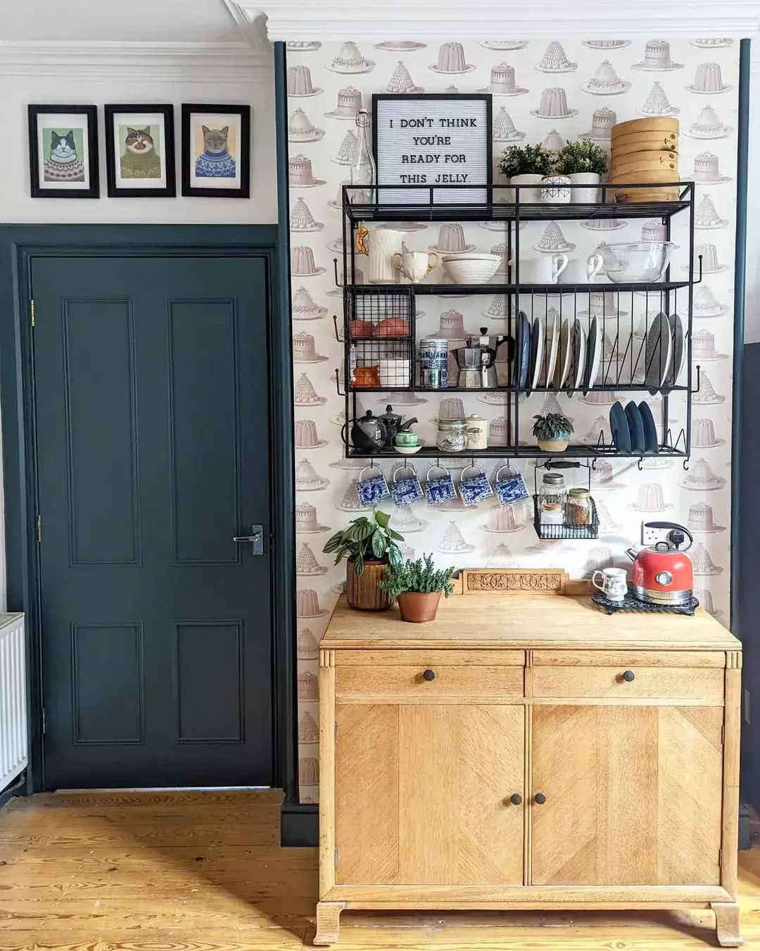 20 Creative Kitchen Accent Wall Ideas That Will Transform Your Cooking Space 5 Get a Bit Funky With Your Pattern