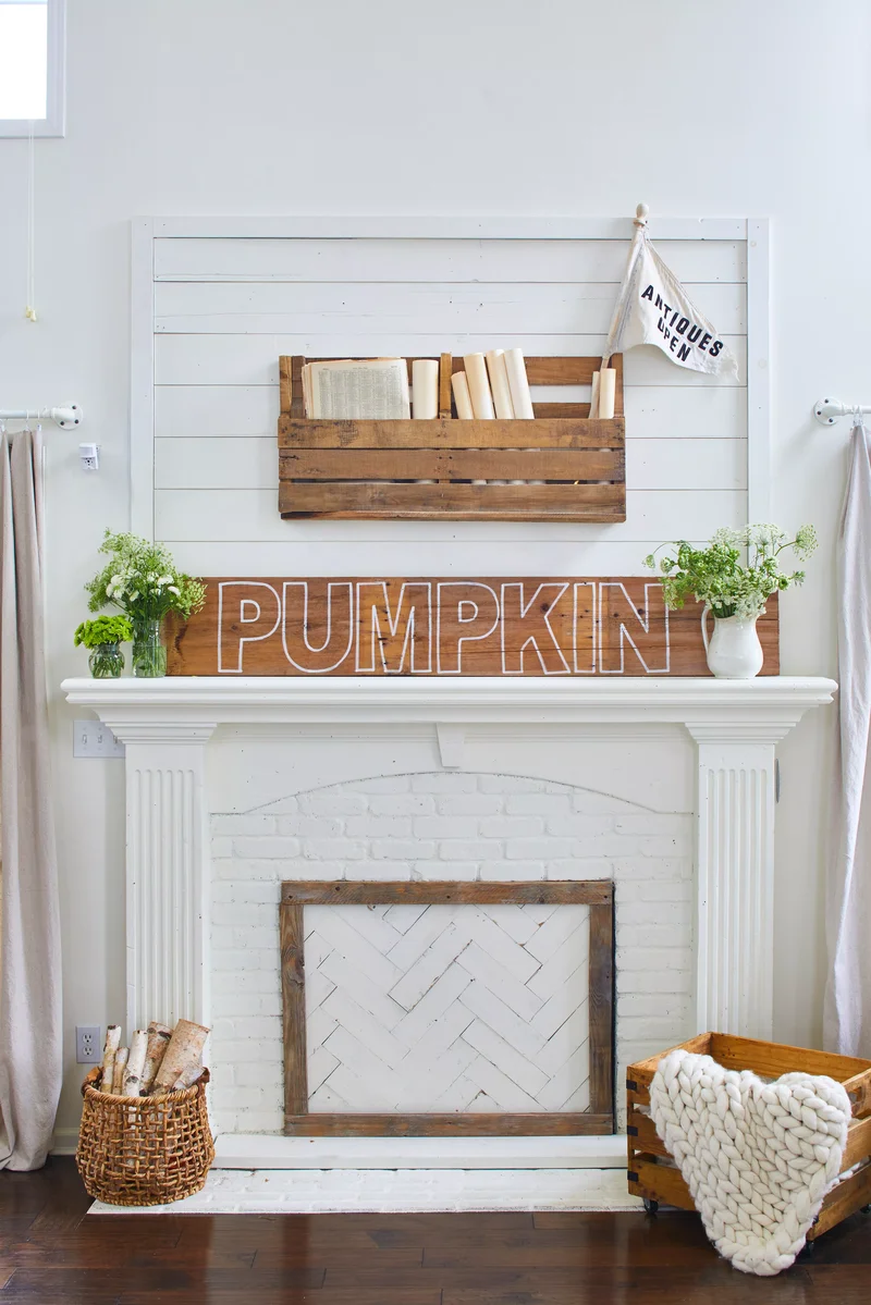 48 Fall Mantel Decorating Ideas For Seasonal Style 44 Get the Farmhouse Look Just Right