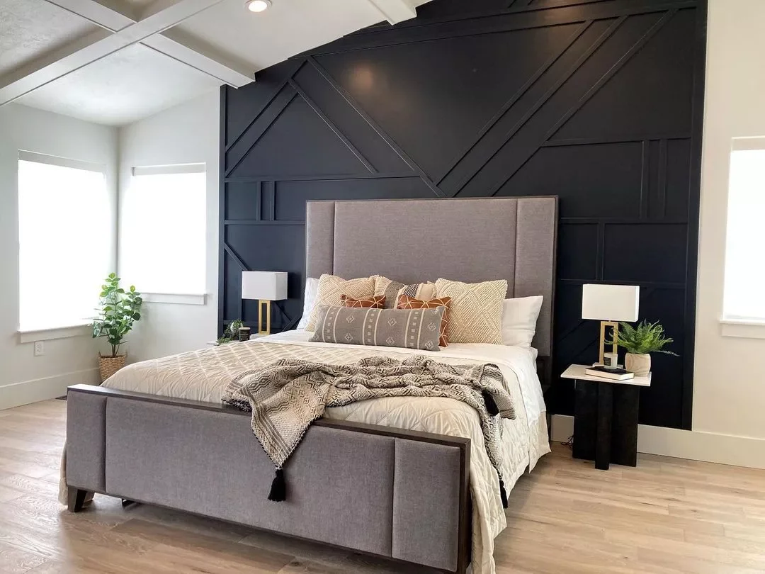 32 Stunning Black and White Bedroom Ideas That Will Transform Your Space 14 Get to Work With Molding