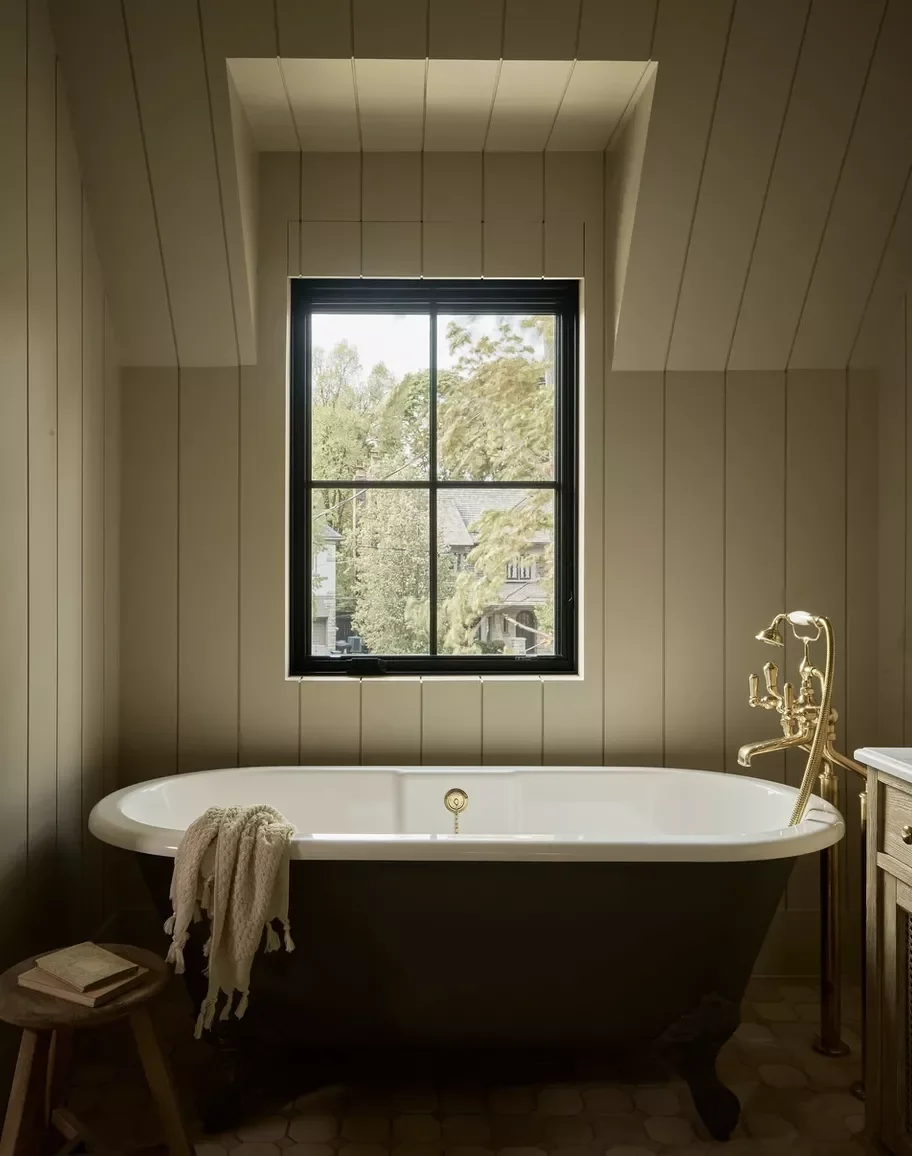 22 Stunning Bathtub Design Ideas That Will Transform Your Bathroom 10 Give It a Moody Color Palette