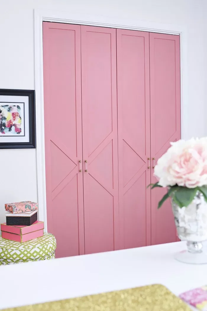 26 Creative DIY Closet Door Makeovers That Transform Your Space 26 Glam Bifold Closet Door