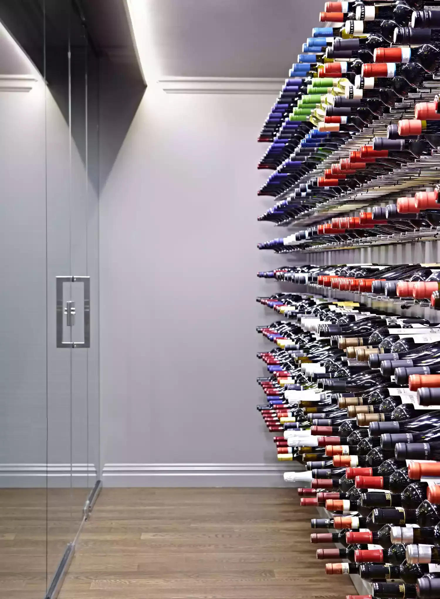 32 Stunning Wine Storage Ideas That Will Transform Your Home Glass Wall Wine Cellar