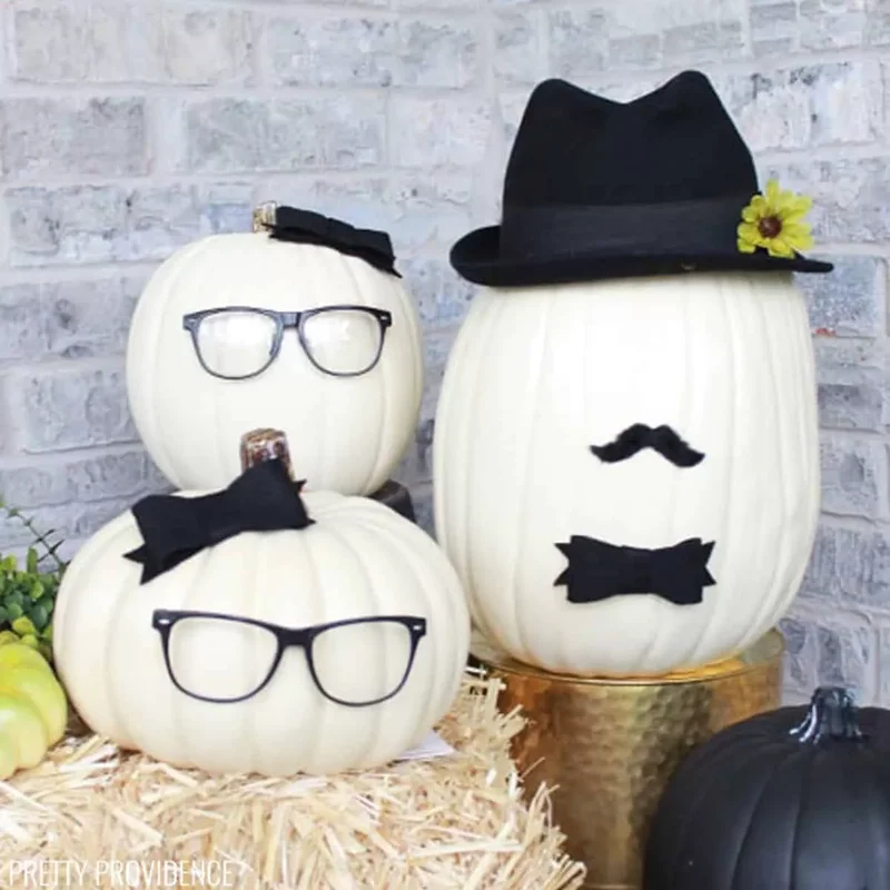 90 Creative Halloween Pumpkin Decorating Ideas to Try This Season 68 Glasses Pumpkin
