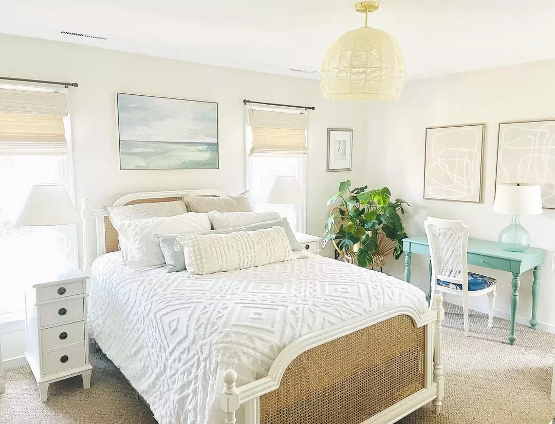 35 Stunning Beach-Inspired Bedroom Ideas That'll Transform Your Space 26 Go Abstract