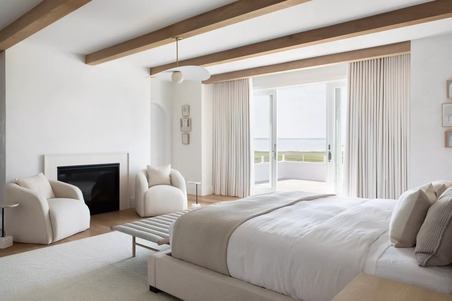 55 Stunning Bedroom Fireplace Ideas That Will Transform Your Sleep Sanctuary 14 Go All White