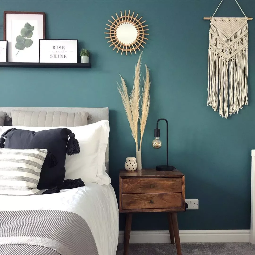 32 Stunning Teal Bedroom Designs That Will Transform Your Space 8 Go Boho-Inspired With Teal