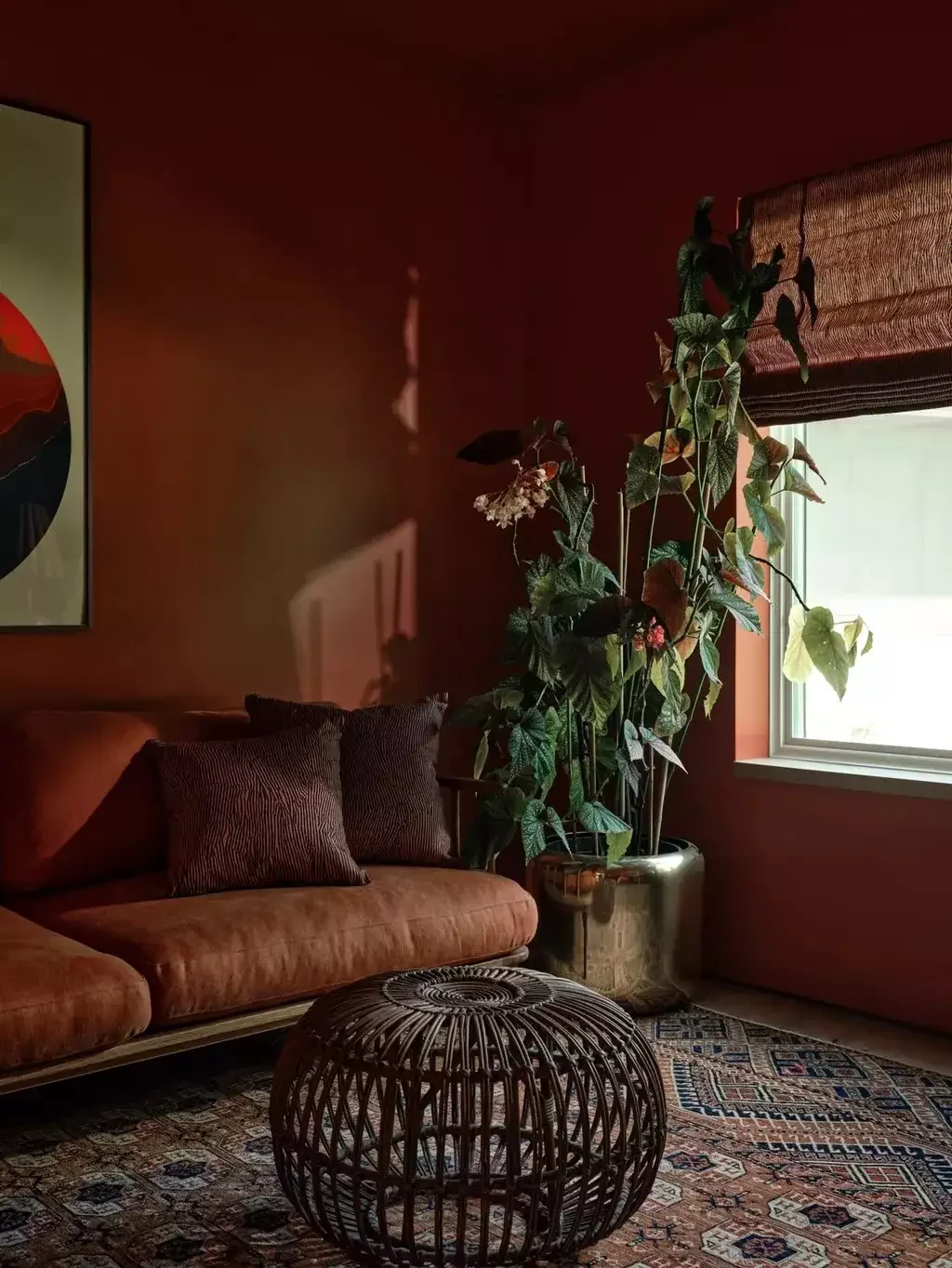 30 Dark and Dramatic Living Rooms That Will Transform Your Space Go Boho-Inspired With Warm Colors