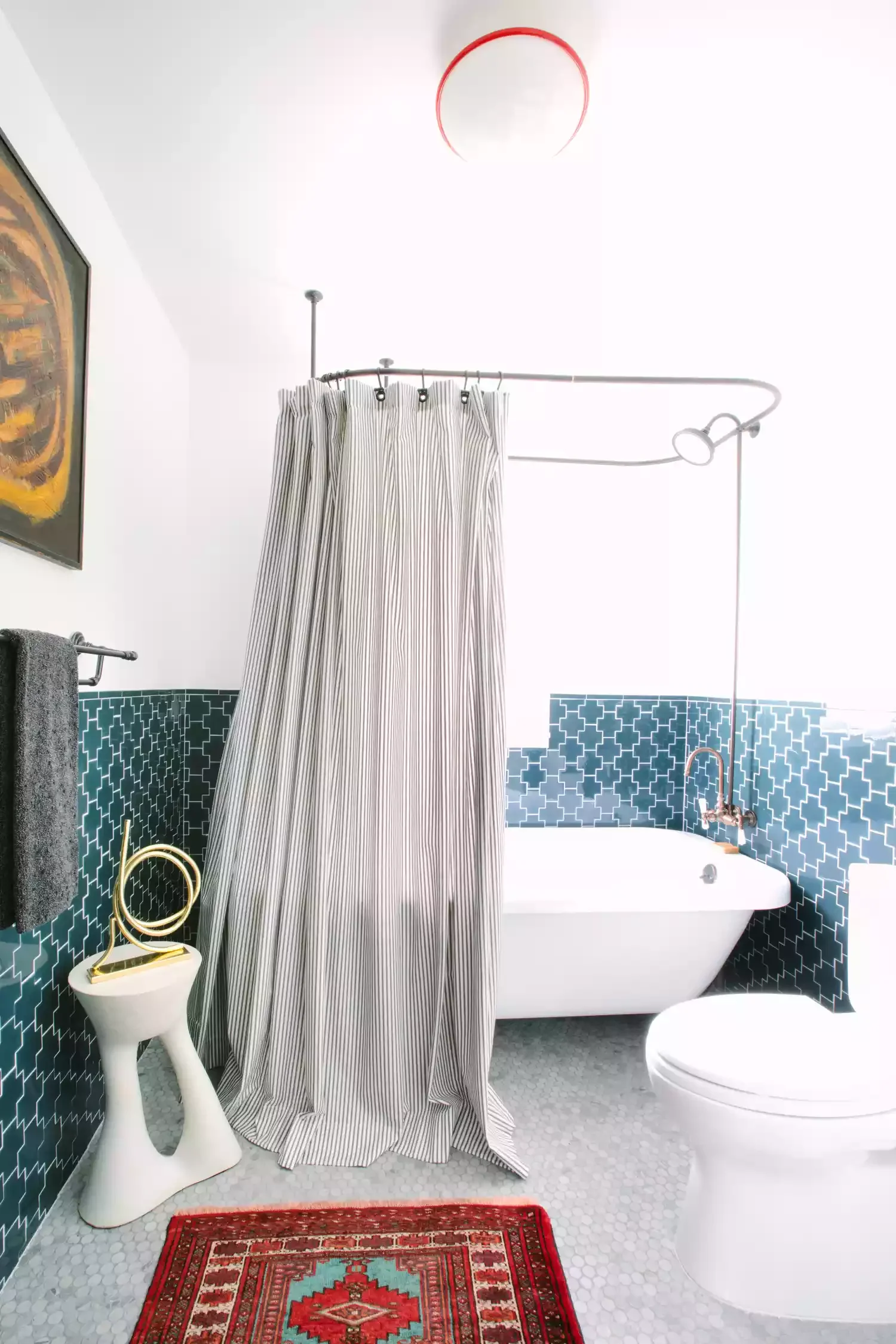 32 Shower Curtain Ideas to Transform Your Bathroom with Maximum Style 29 Go Extra Long