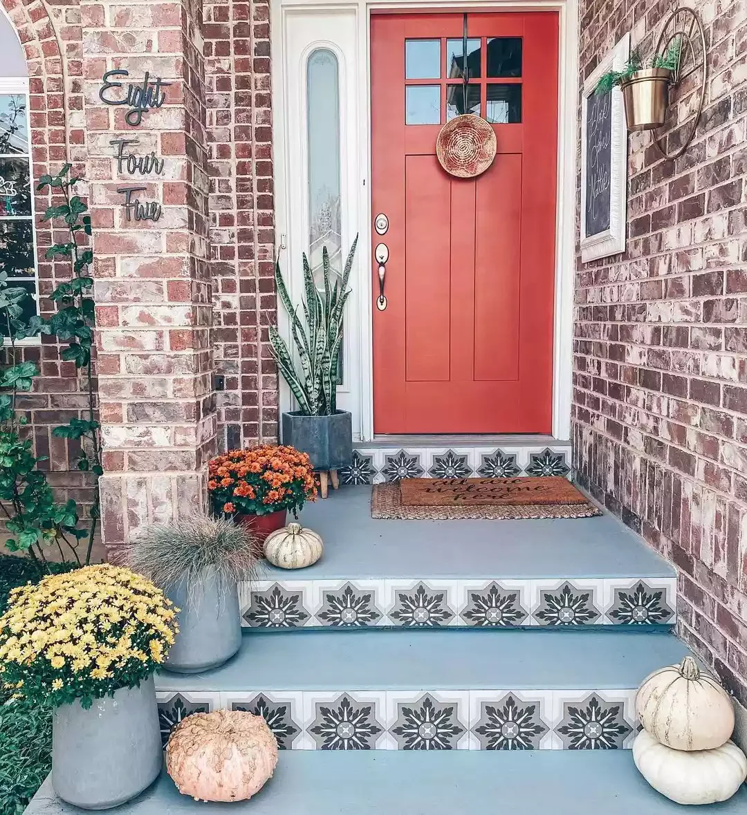 30 Stunning Front Step Ideas That Will Transform Your Home's Curb Appeal 10 Go Geometric