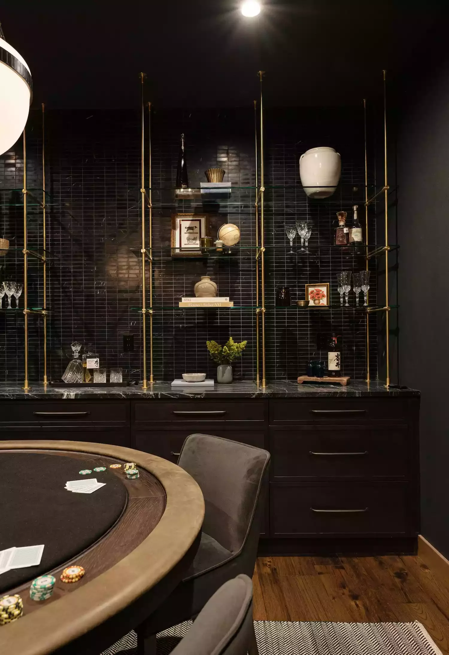 49 Stylish Game Room Ideas That Blend Fun with Design Go Glitzy With Black and Gold