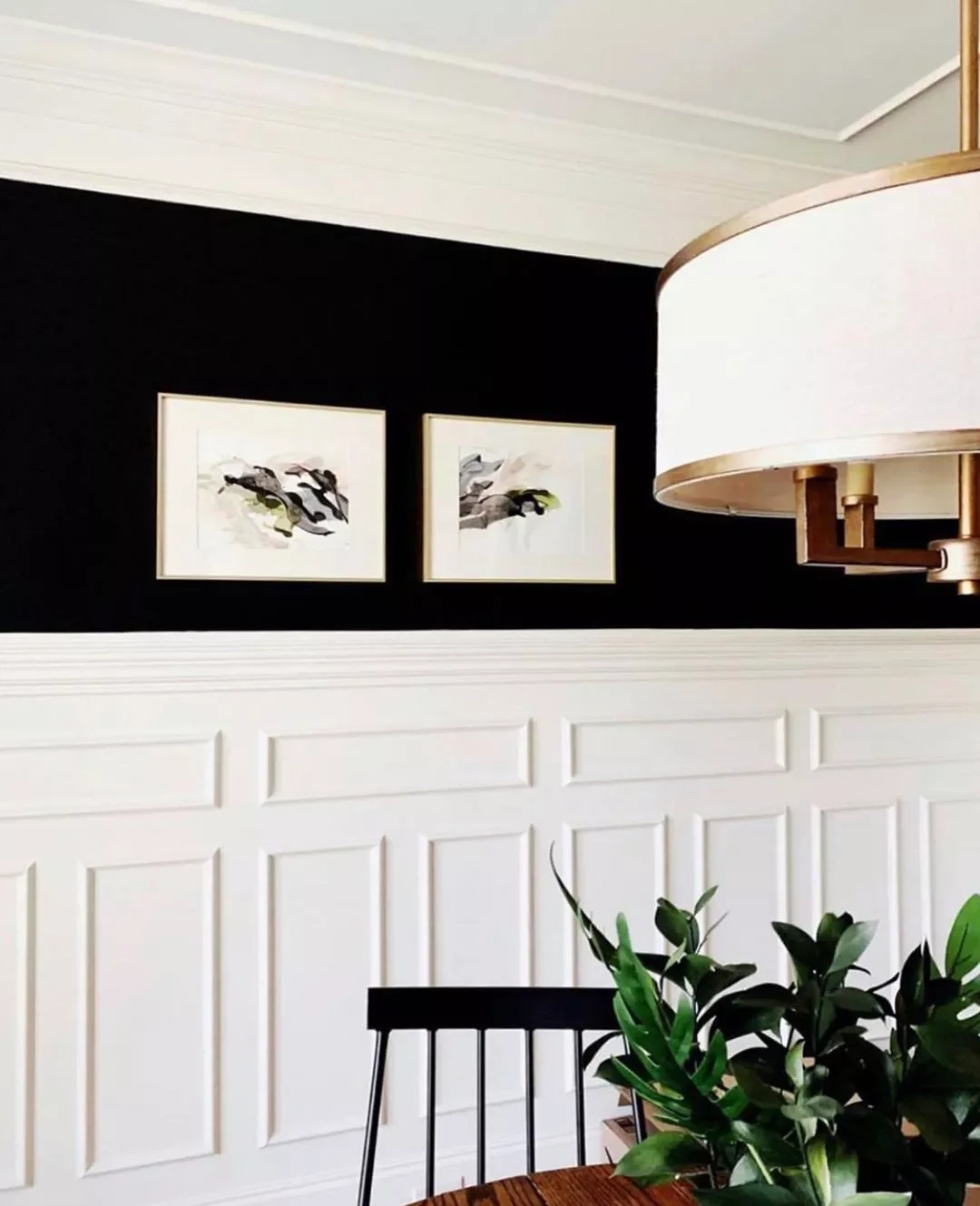 40 Stunning Black Dining Room Ideas to Transform Your Space 13 Go High With Board and Batten