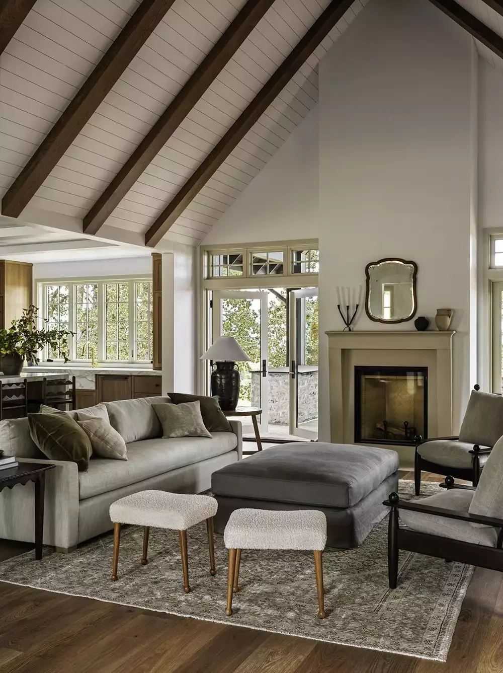 15 Fresh Modern Cabin Interior Design Ideas That Transform Your Space 9 Go Light on Window Treatments