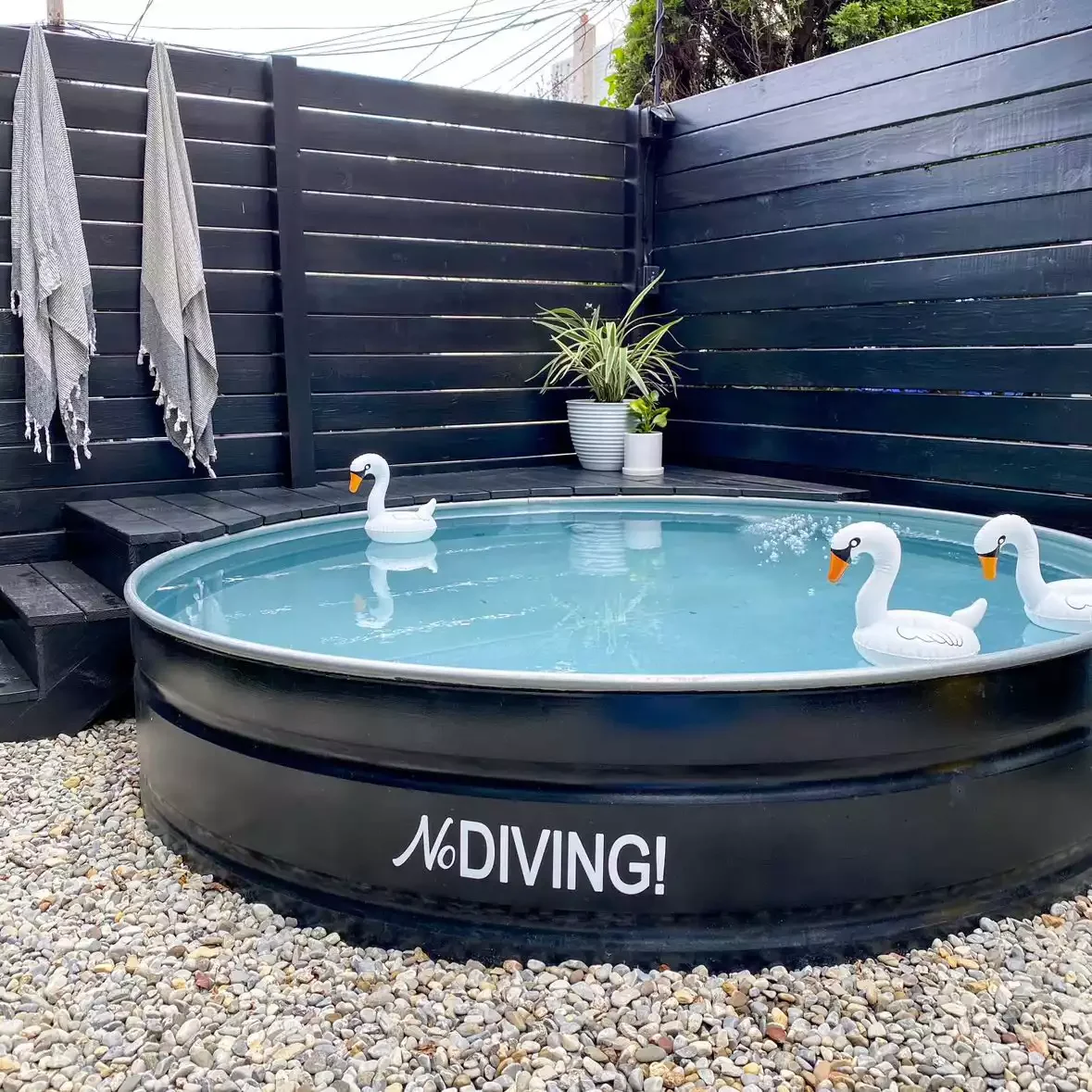 20 Stunning Above-Ground Pool Landscaping Ideas to Transform Your Backyard 14 Go Minimalist