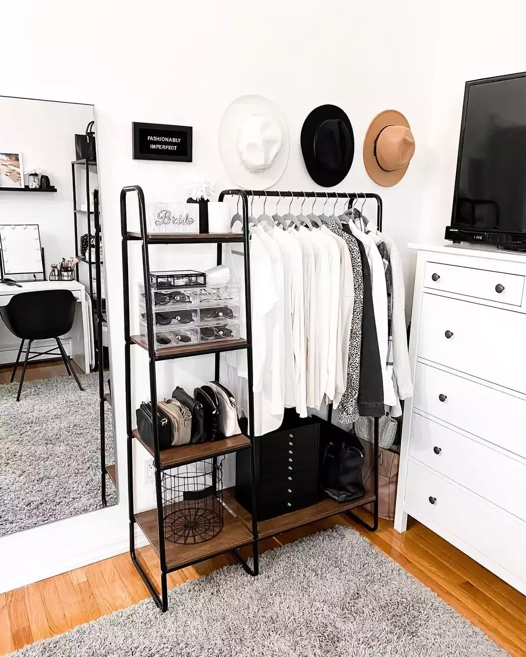 23 Brilliant Open Closet Ideas That'll Transform Your Morning Routine Go Monochrome