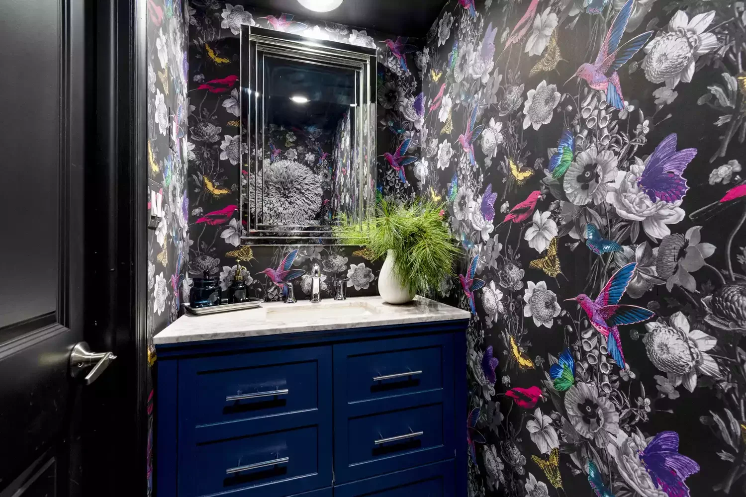 22 Clever Ways to Make Your Narrow Bathroom Feel Spacious and Stylish 20 Go Wild With Pattern