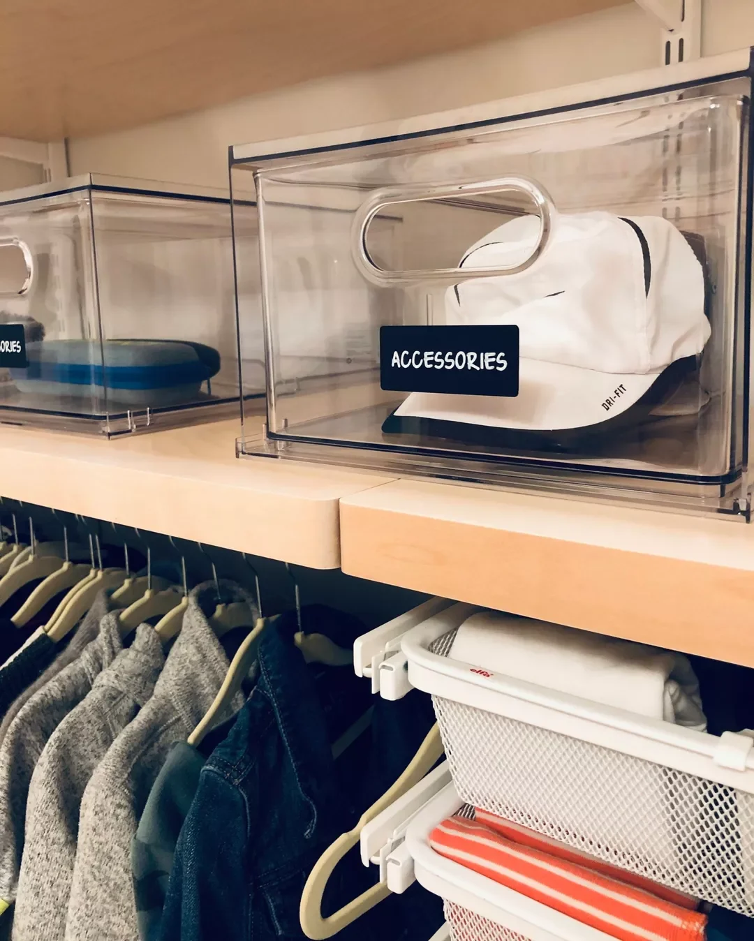 27 Brilliant Small Closet Organization Ideas That Actually Work Go With Clear Plastic Containers