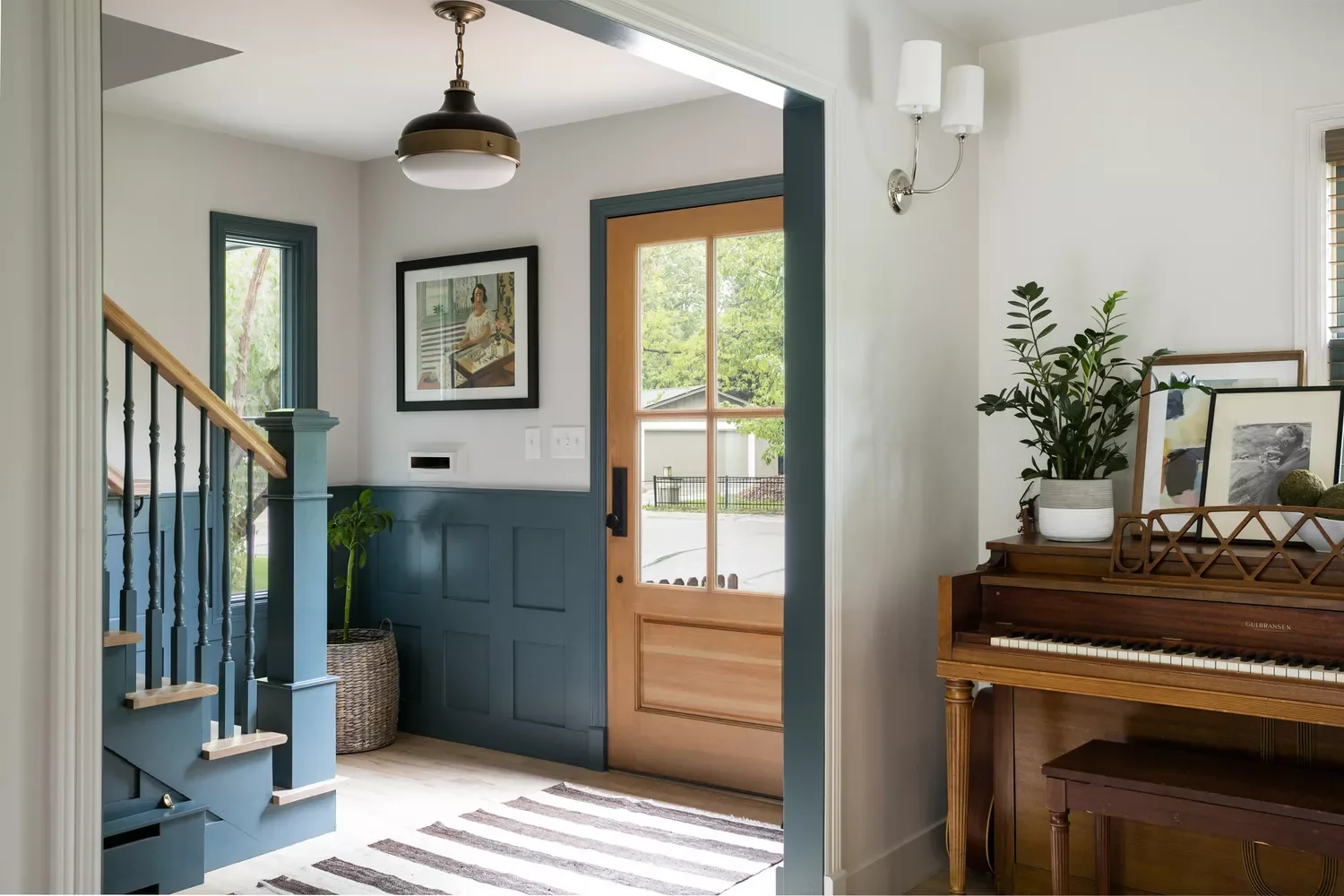 22 Stunning Entryway Wall Ideas That Create an Amazing First Impression 9 Go With Frames and Panels