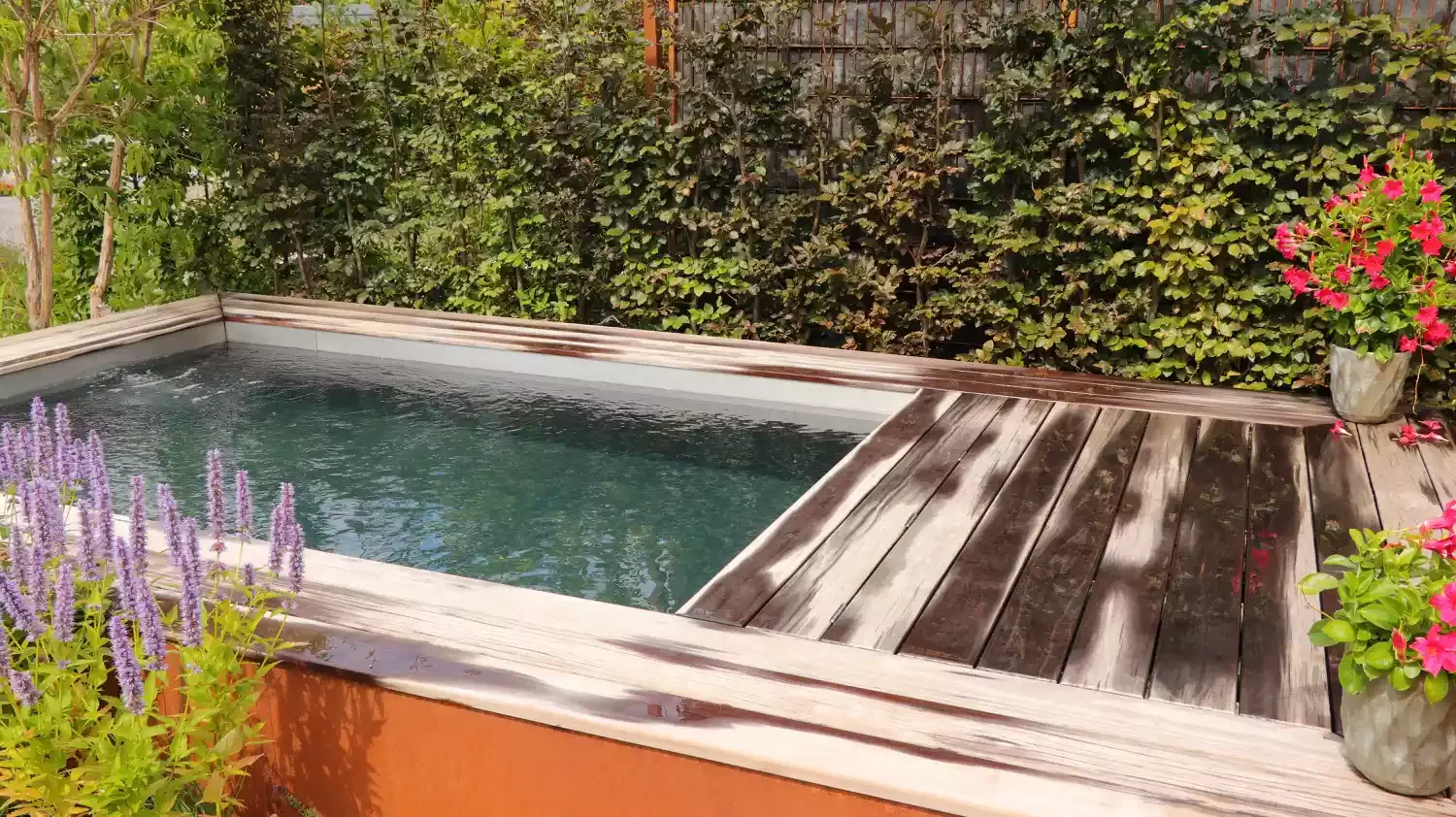 37 Brilliant Above-Ground Pool Deck Ideas That Won't Break Your Budget 37 Go With a Rustic Wood