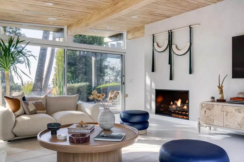 50 Beautiful Fireplace Ideas for Cozy, Elegant Spaces 6 Go Without a Mantel