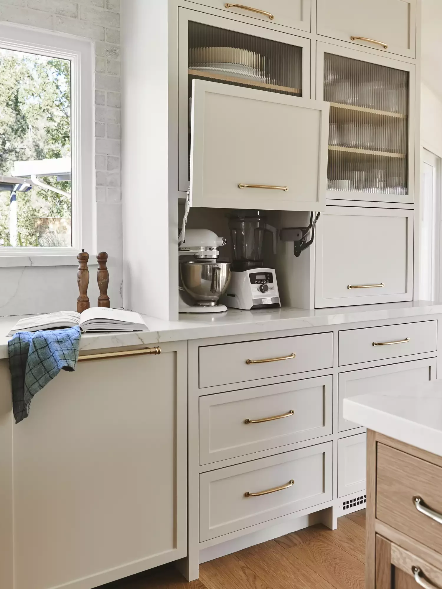 15 Brilliant Appliance Garage Ideas to Organize Your Kitchen in Style 15 Go for Two Appliance Garages