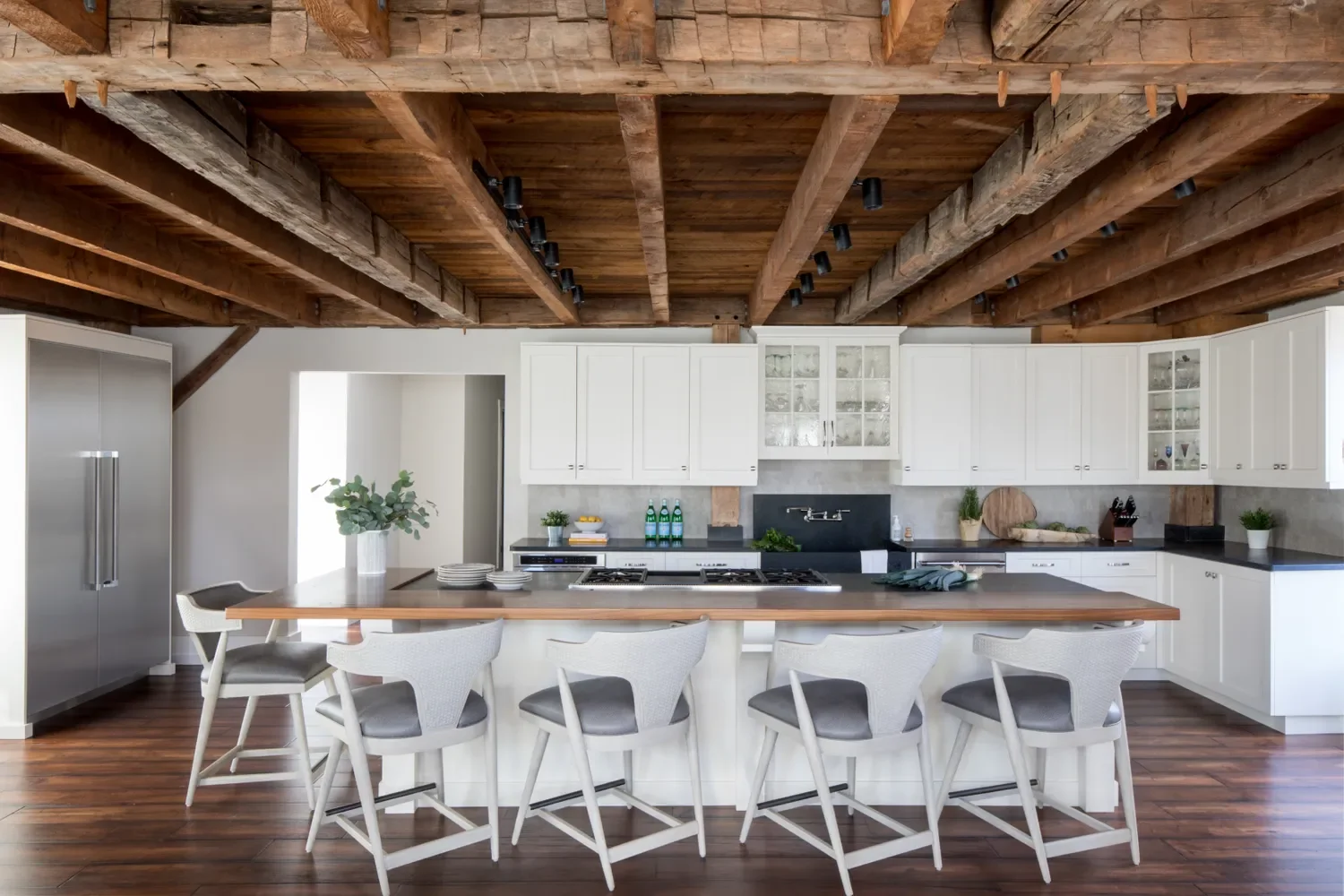 30 Charming Rustic Kitchen Designs That Will Steal Your Heart 28 Go for Wood Beams and Flooring