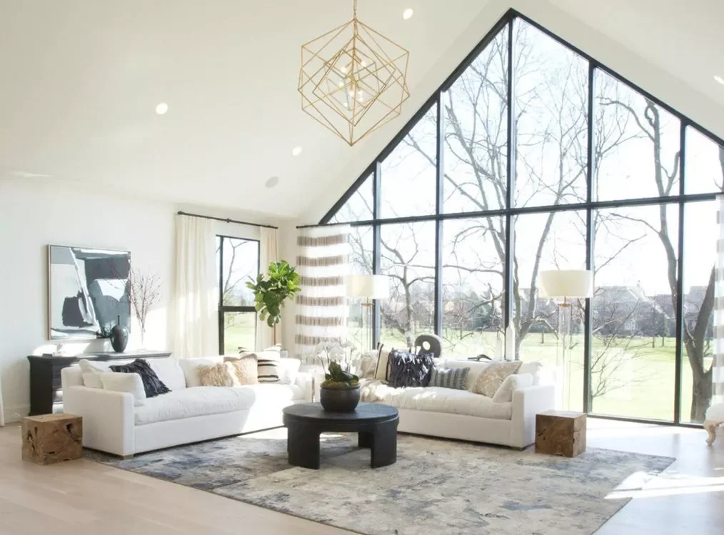 22 Stunning Ceiling Light Ideas That Will Transform Your Living Room 13 Go for a Geometric Pendant