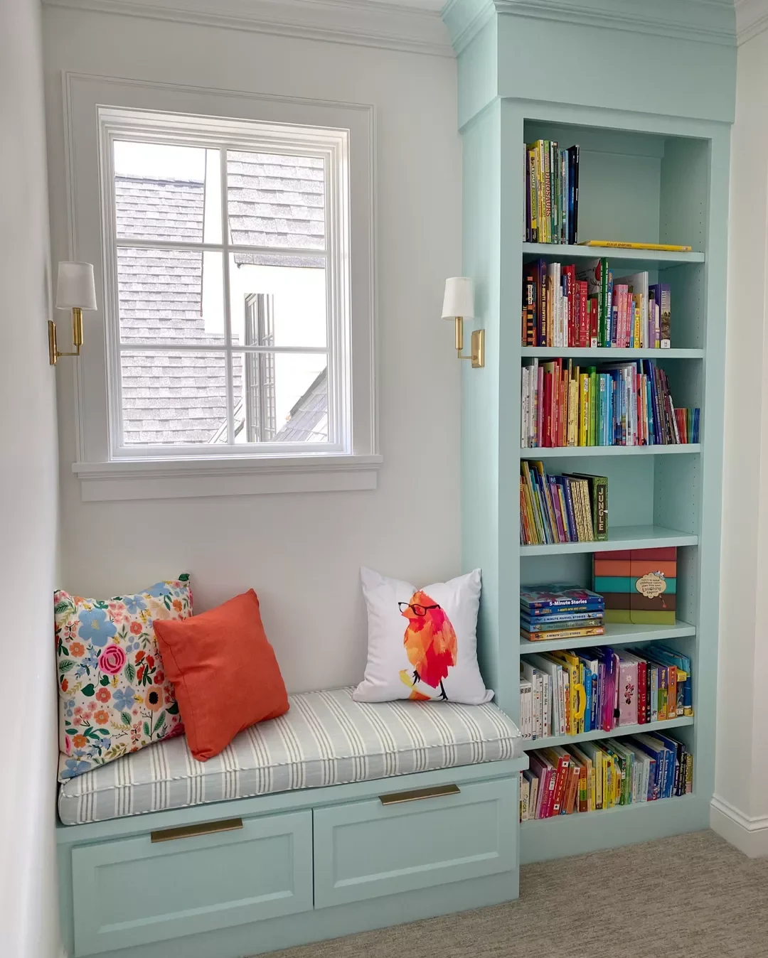 25 Brilliant Small Craft Room Ideas That Will Spark Your Creative Fire Go for a Pop Of Color