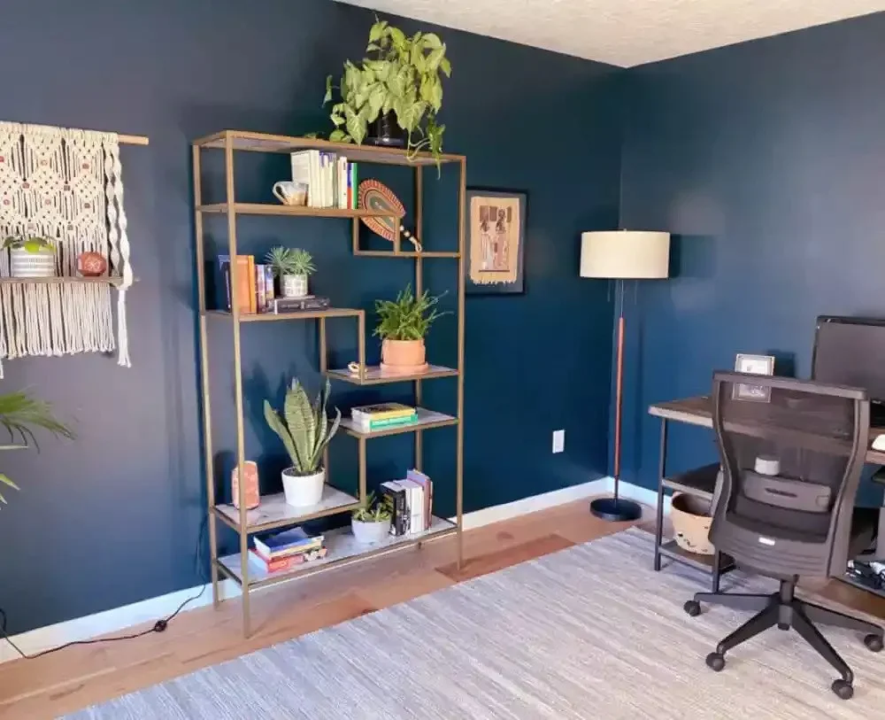 30 Creative Home Office Shelving Solutions to Transform Your Workspace Go for the Gold With a Glam Bookcase