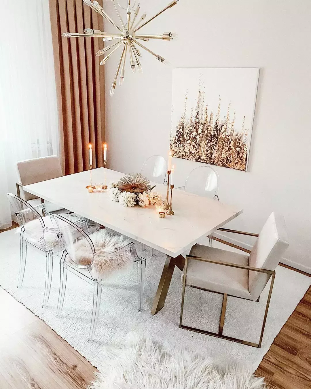 27 Contemporary Dining Room Ideas That'll Transform Your Space Gold Dining Room Accents