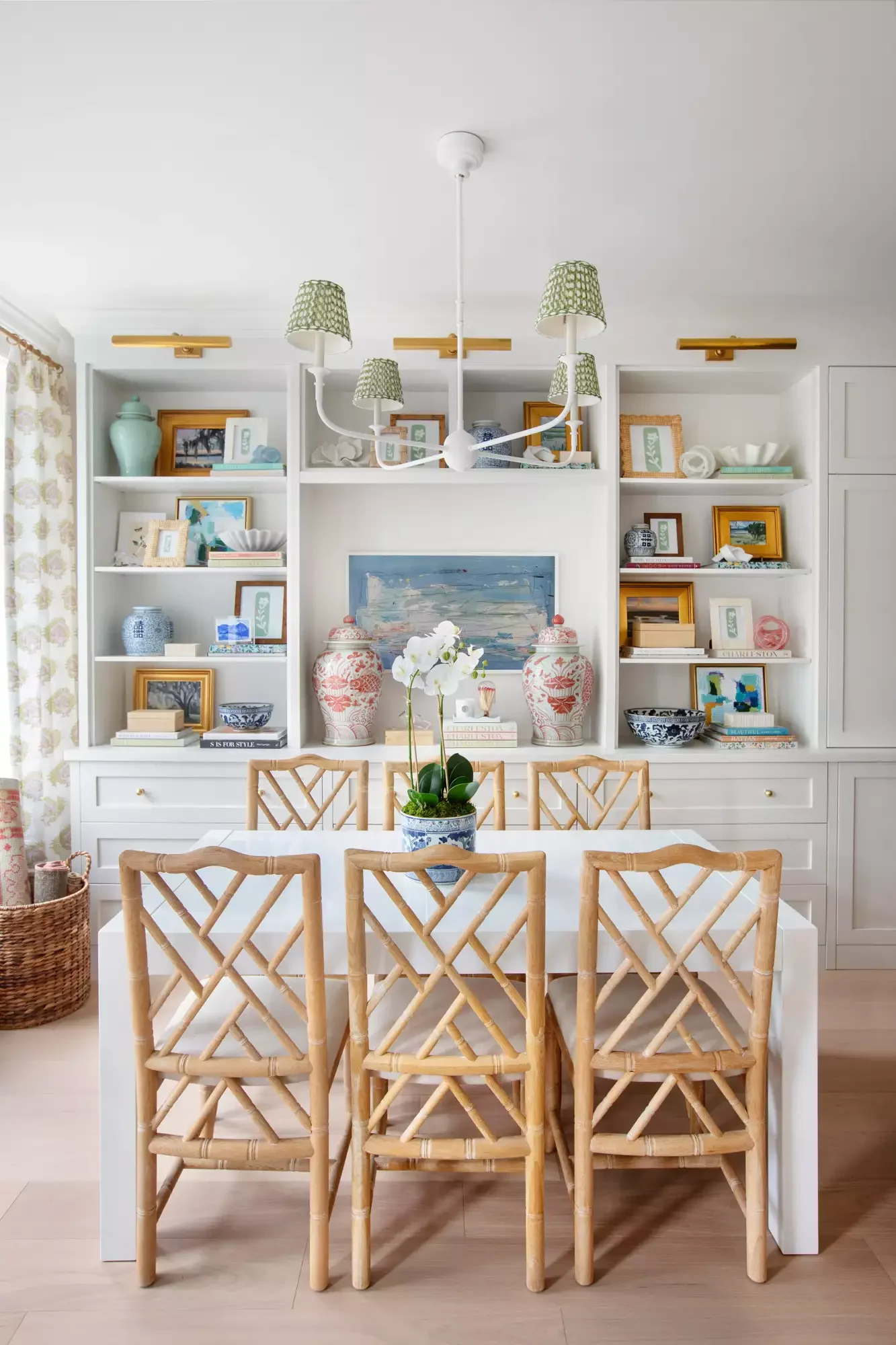 30 Stunning Dining Room Curtain Ideas That Will Transform Your Space Gold-Patterned Curtains