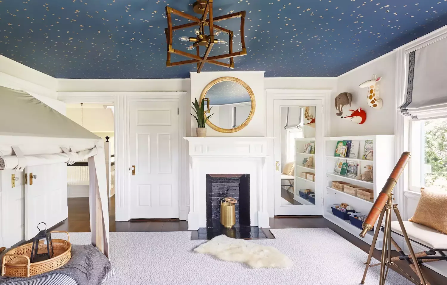 33 Stunning Ceiling Wallpaper Ideas to Transform Your Home's Fifth Wall 6 Gold Star Wallpaper