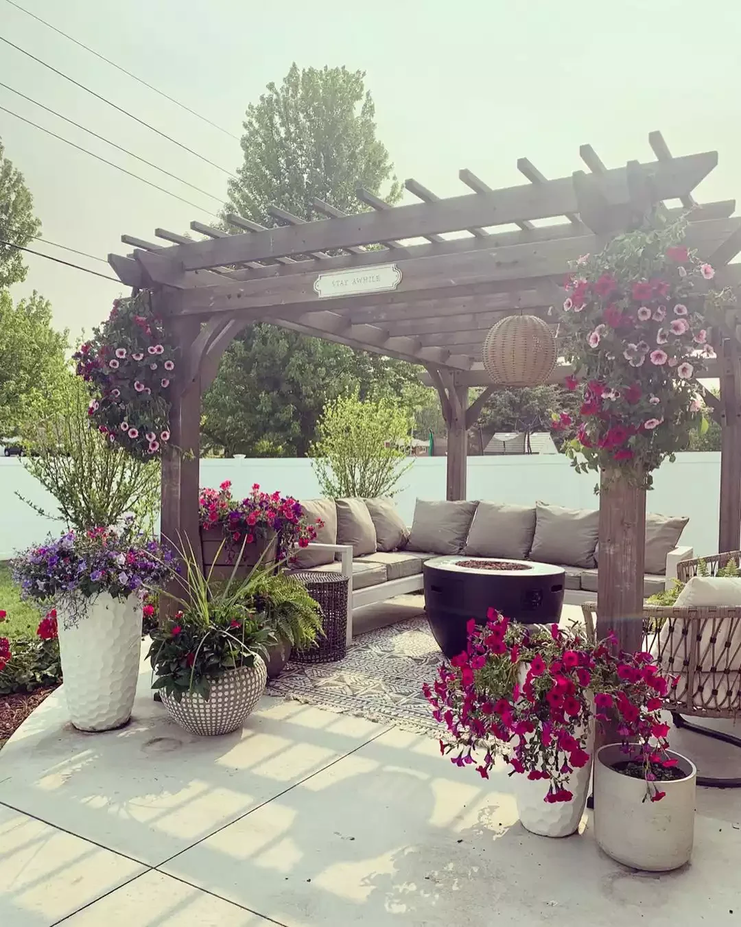 20 Stunning Deck Shade Solutions to Transform Your Outdoor Living Space 10 Grab Some Hanging Planters