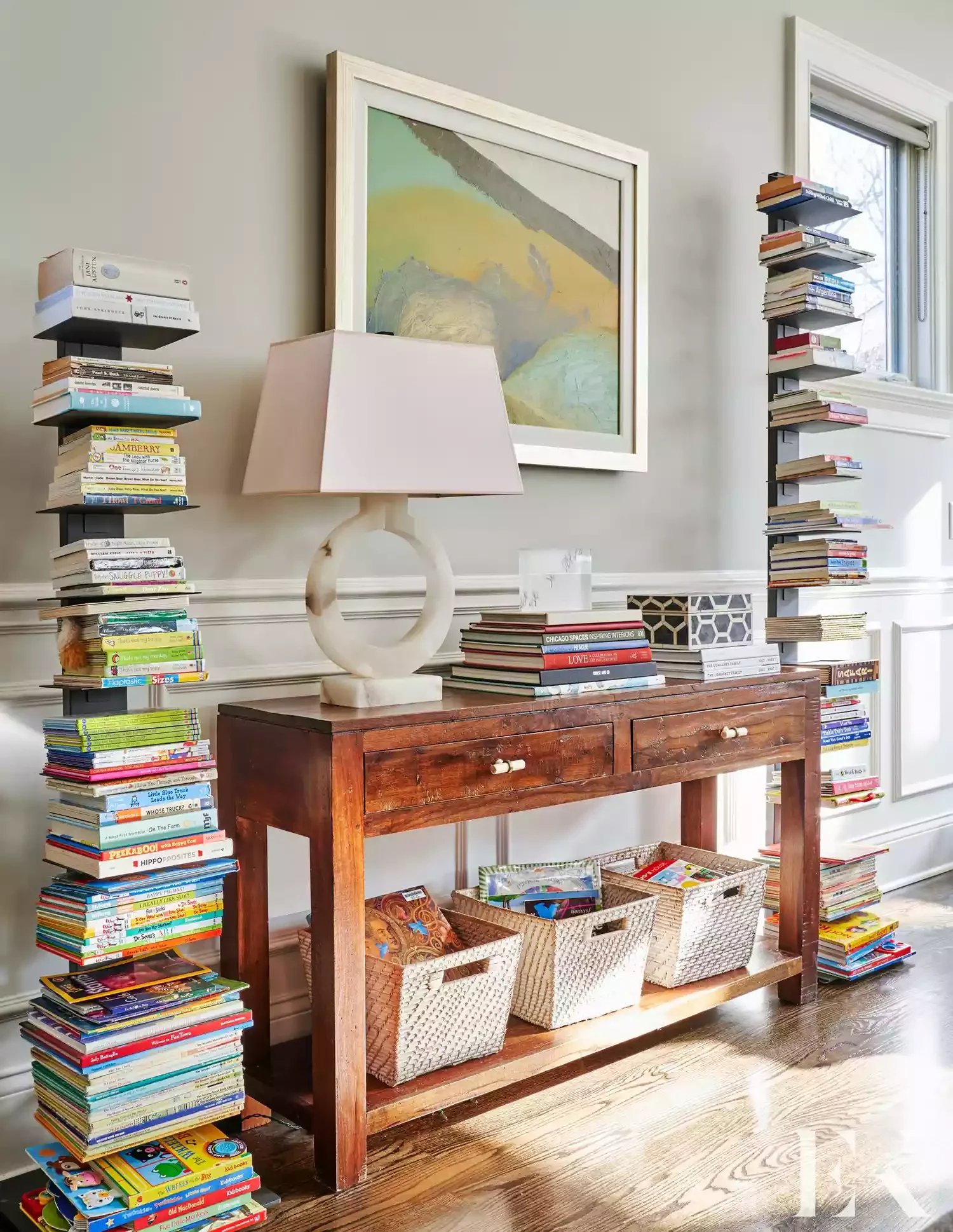 26 Stunning Hallway Decorating Ideas to Transform Your Home's Passageways 5 Grab Your Books