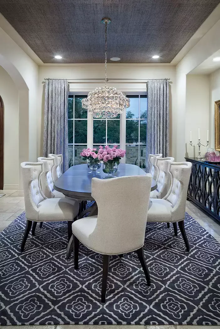 33 Stunning Ceiling Wallpaper Ideas to Transform Your Home's Fifth Wall 16 Grasscloth Wallpaper
