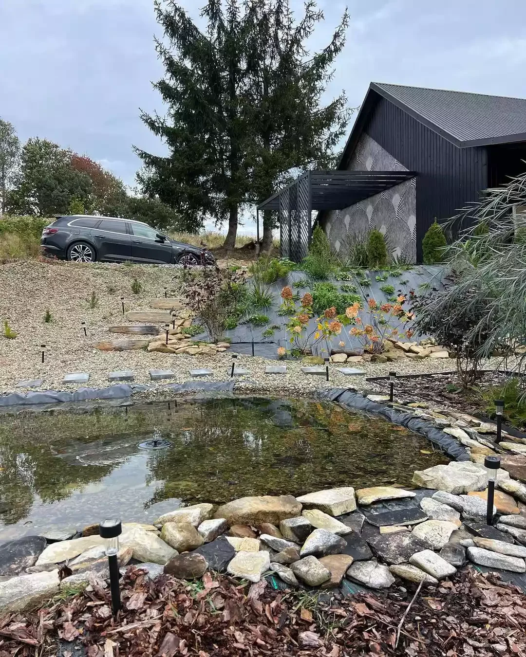 Gravel Path Stepping Stones