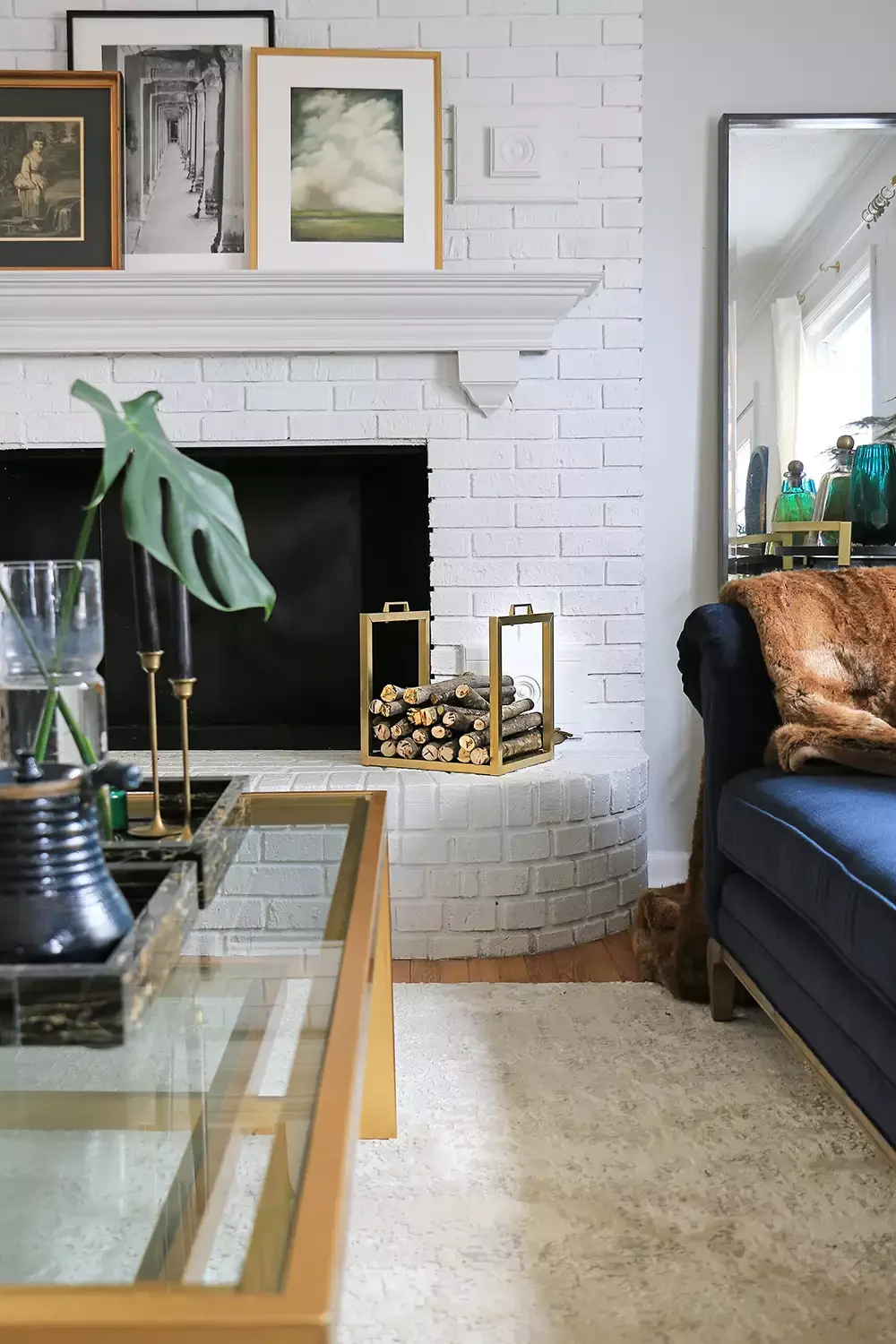 42 Stunning White Brick Fireplace Ideas That Will Transform Your Living Space 16 Gray Brick Makeover