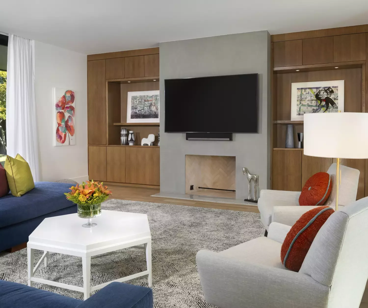 43 Stunning Gray Living Room Ideas That Create the Perfect Serene Haven 35 Gray Fireplace Wall