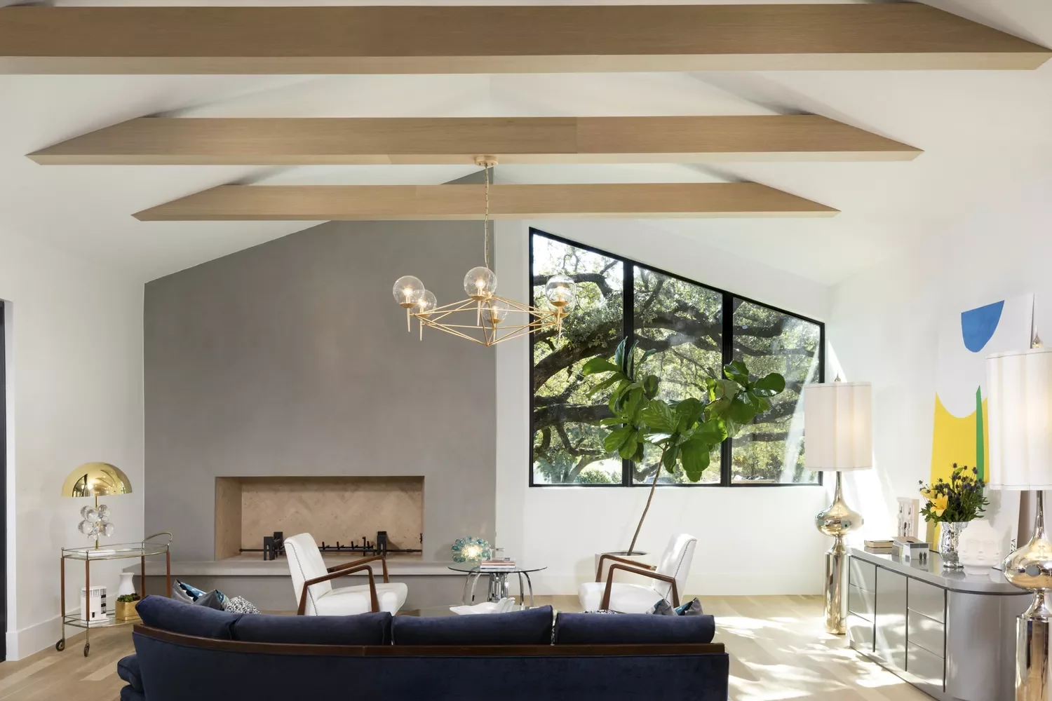 43 Stunning Gray Living Room Ideas That Create the Perfect Serene Haven 19 Gray Sideboard