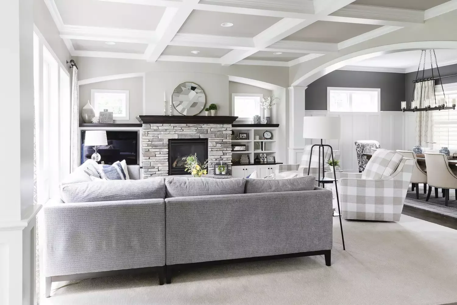 43 Stunning Gray Living Room Ideas That Create the Perfect Serene Haven 32 Gray Stone